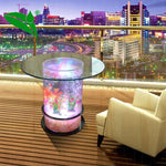 Elegant LED Magic Water Bubble Round Table