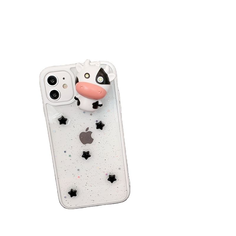 Glowing Cow 3D Transparent iPhone Case - Image 6