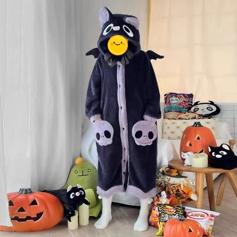 Dreamy Fox Thick Animal-Theme Hooded Blanket Pajamas - Image 6