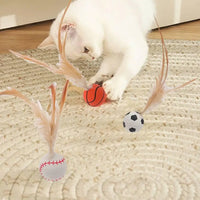 Feather Ball Cat Teaser Interactive Toy - Image 3