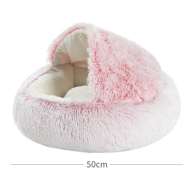 Snuggle Nest Plush Covered Pet Bed - Image 5