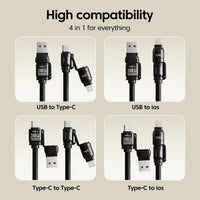 4in1 Extendable Universal Fast Charging Data Cable - Image 4