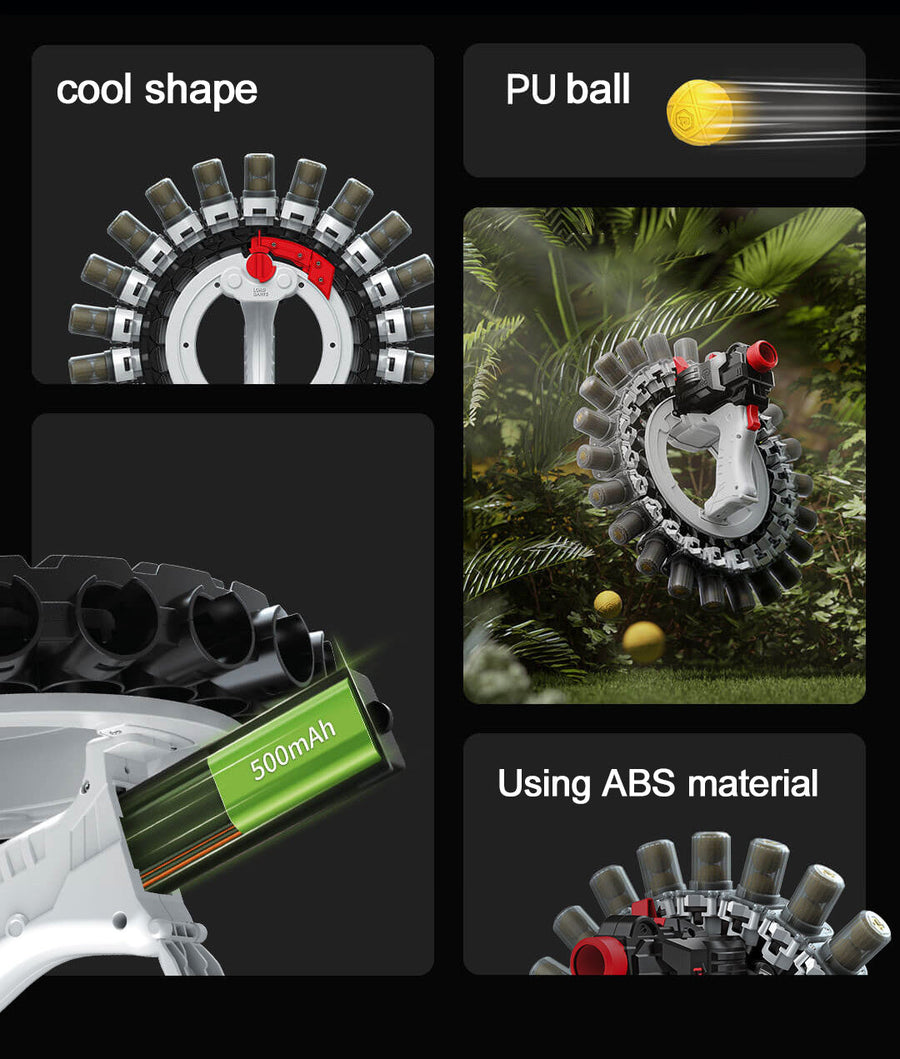 Annular Automatic Nerf Bullet Shooting Toy Gun - Image 4
