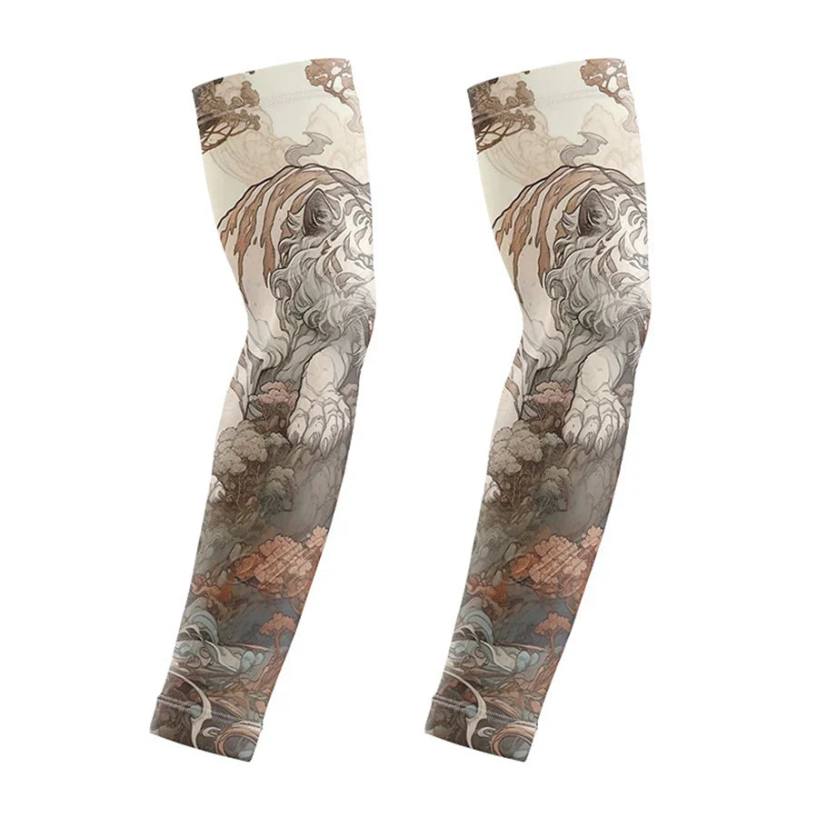 Wild Print Quick-Dry Cooling Arm Sleeves - Image 6