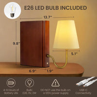 Hidden Page Book Dimmable Table Lamp - Image 3