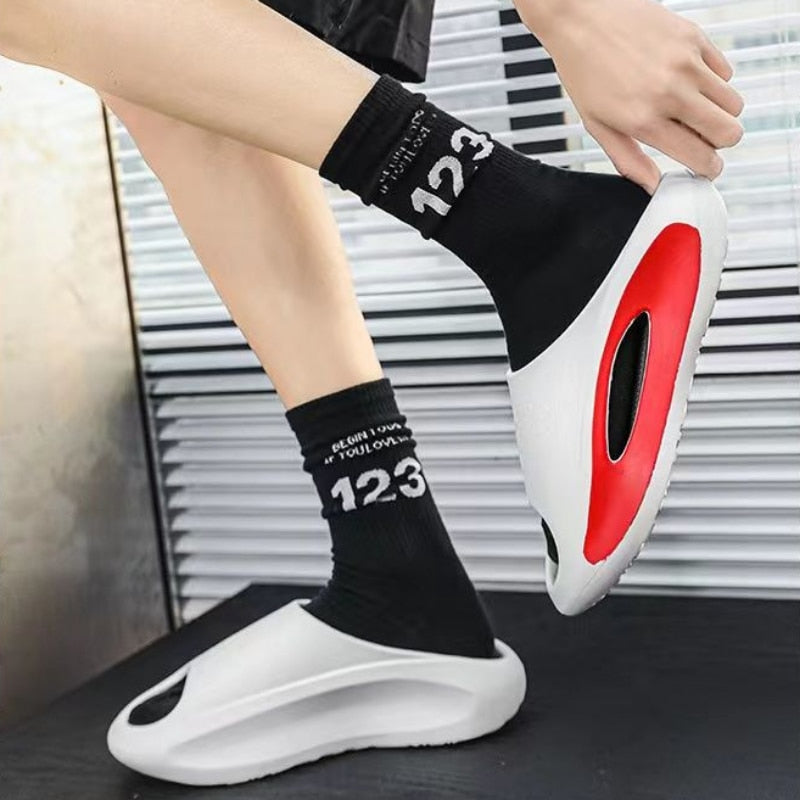 Hollow Out Futuristic Beach Slippers - Image 3