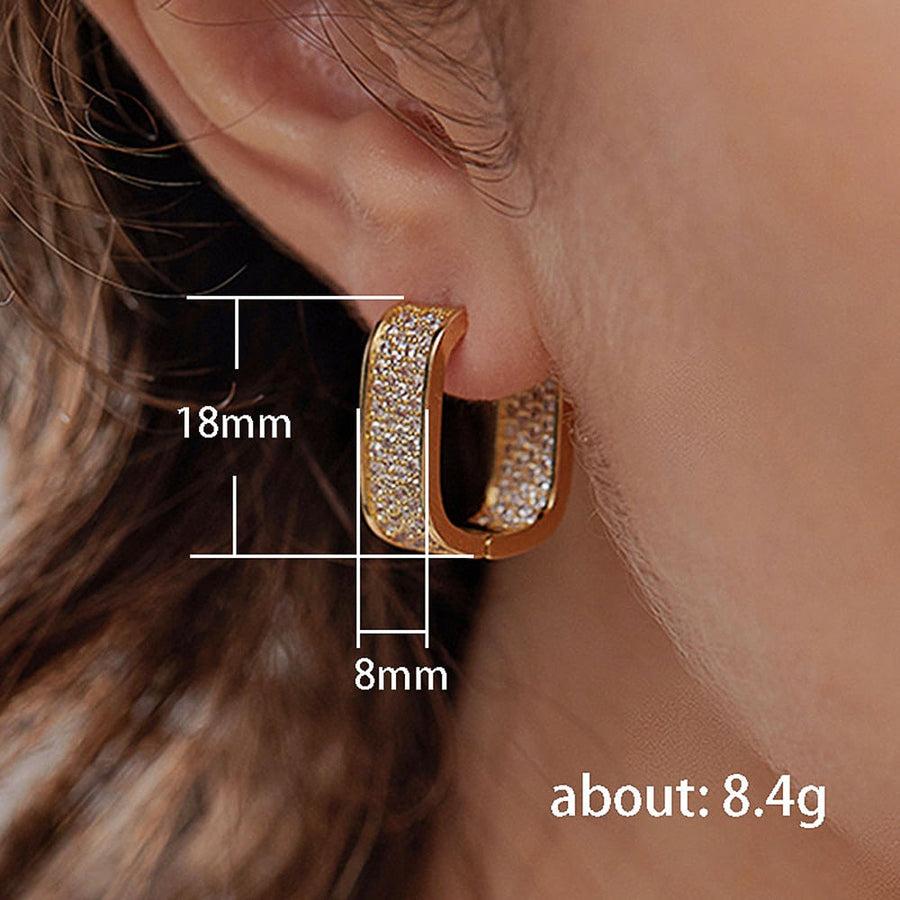 Korean Style Elegant Hoop Earrings - Image 5
