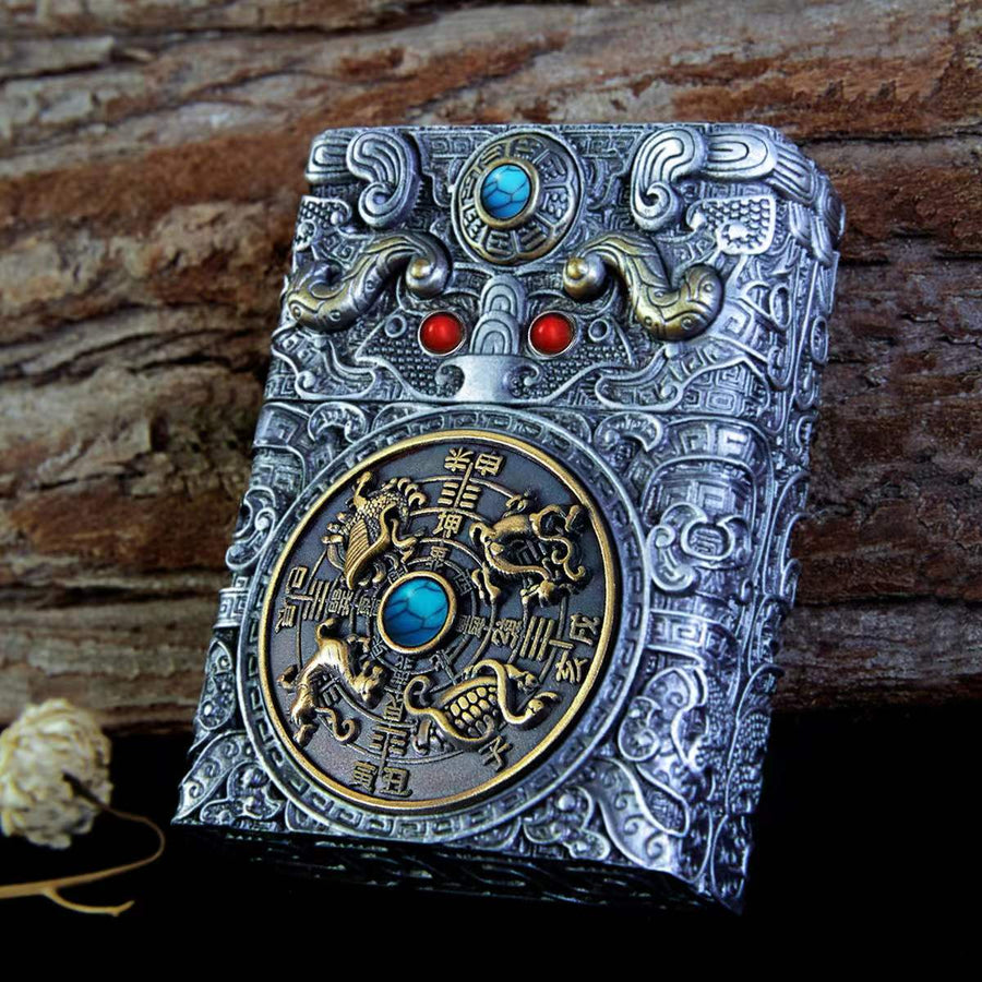 Heavy Armor Steel Spark Kerosene Lighter - Image 2