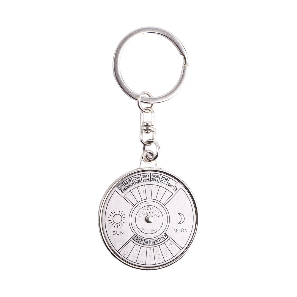 Creative Time Portal Mini Metal Calendar Keychain · Mavigadget