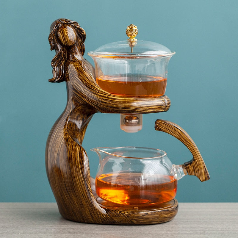 Dreamy Mermaid Wooden Teapot - Image 2