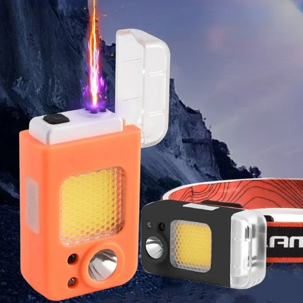 2in1 Dual Arc Electric Lighter Headlamp