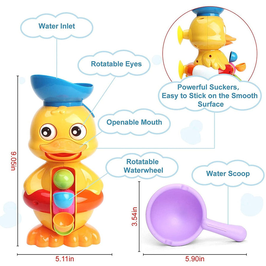 Duck Waterwheel Baby Bath Toy - Image 3