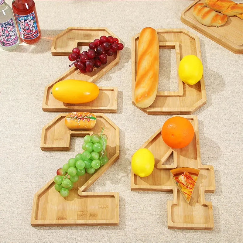 Wooden Numbers Serving Tray - Image 2