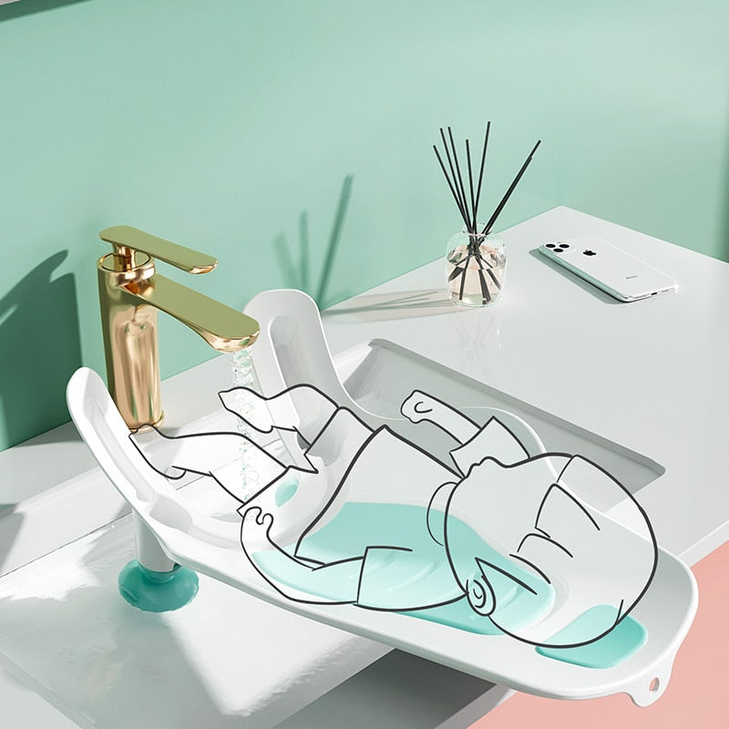 Portable Basin Suction Easy Shower Baby Bathtub - Image 3