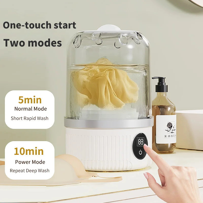 Portable Mini Travel Ultrasonic Washing Machine - Image 1