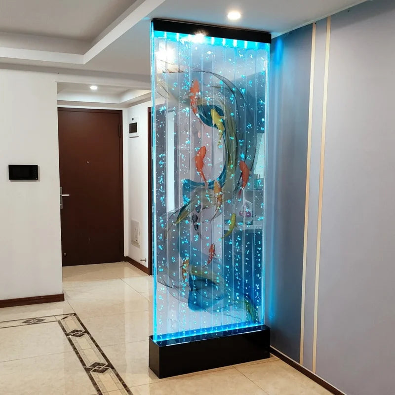Modern LED Bubble Wall Fountain Interior Waterfall - Image 0