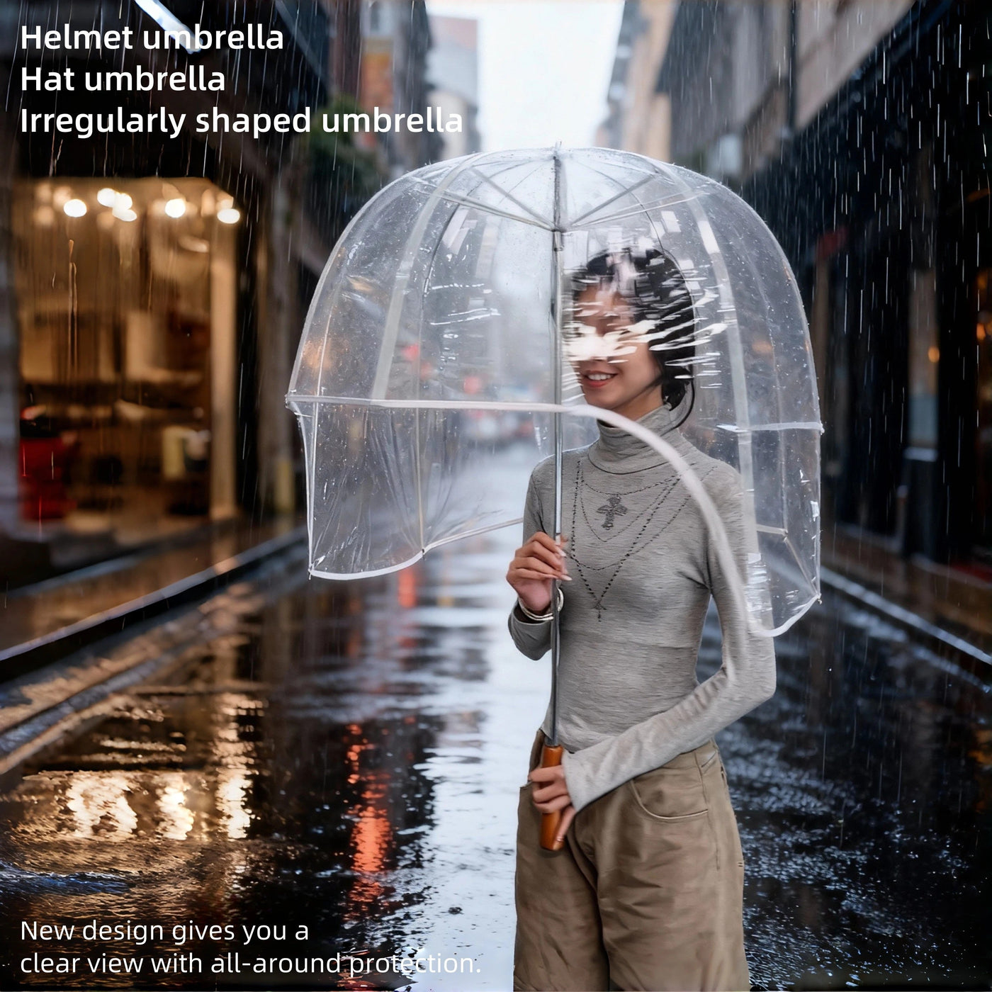 Never Wet Full Cover Bubble Umbrella - Image 2
