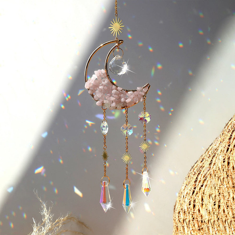 Crystal Sun Catcher Moon Decor - Image 5