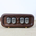 Elegant Black Walnut Digital Table Clock