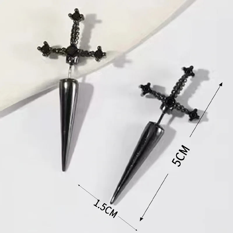 Gothic Sword Drop Earring - Image 6