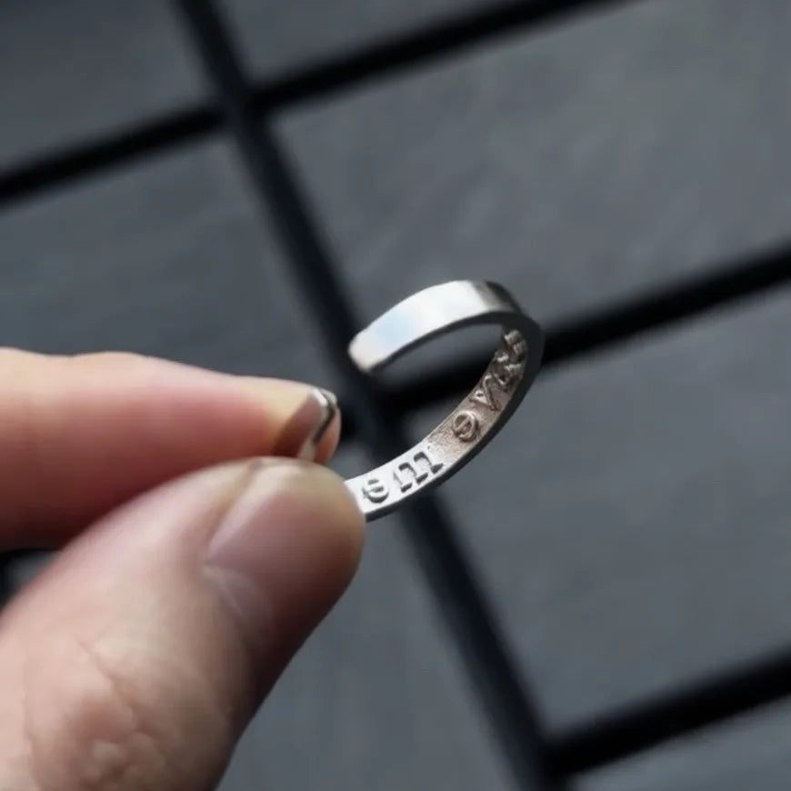 I'm Fine Save Me Adjustable Couple Ring - Image 2