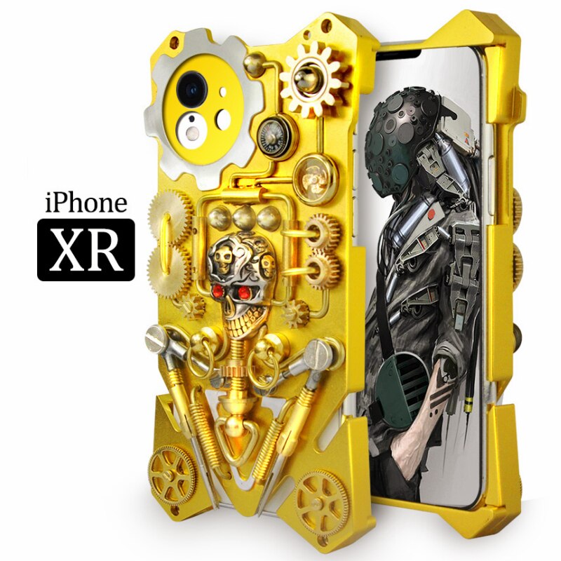 Mechanic Skull Cyberpunk Style iPhone Case