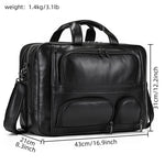 Multifunctional Large Capacity Genuine Leather Vintage Handbag