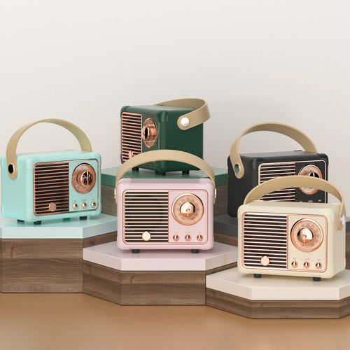 Mini Retro Radio Bluetooth Speaker - Image 0