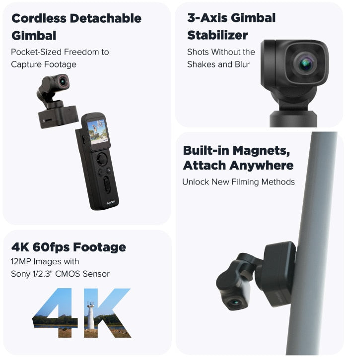 3-Axis Smart Snap 4K Gimbal Camera - Image 2