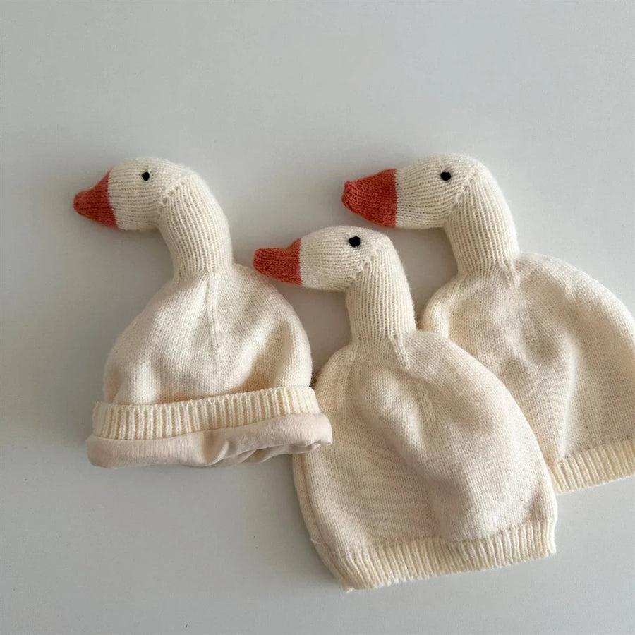 Bonnet d'hiver en tricot tête de poulet