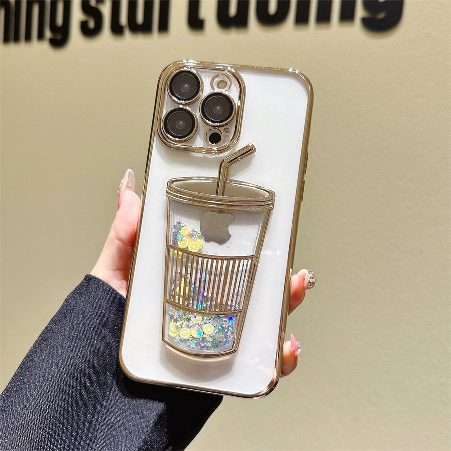 Glitter Star Drink Cup iPhone Case - Image 6