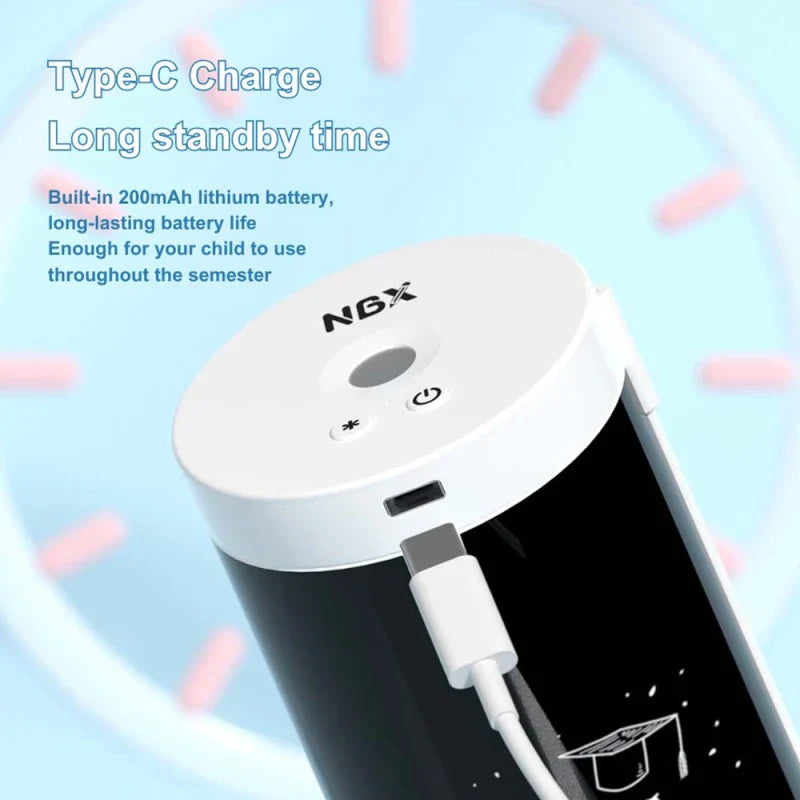 Fingerprint Lock Double Layer Cylindrical Pencil Case - Image 2