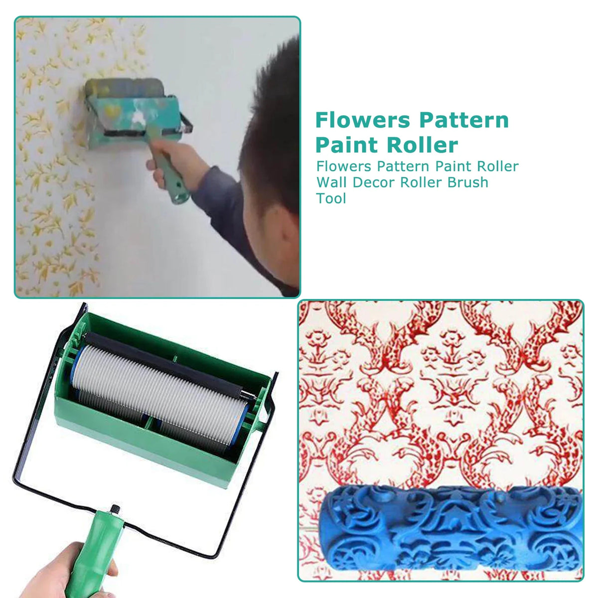 Pattern Roller Artistry Pattern Creative Paint Roller Tool · Mavigadget
