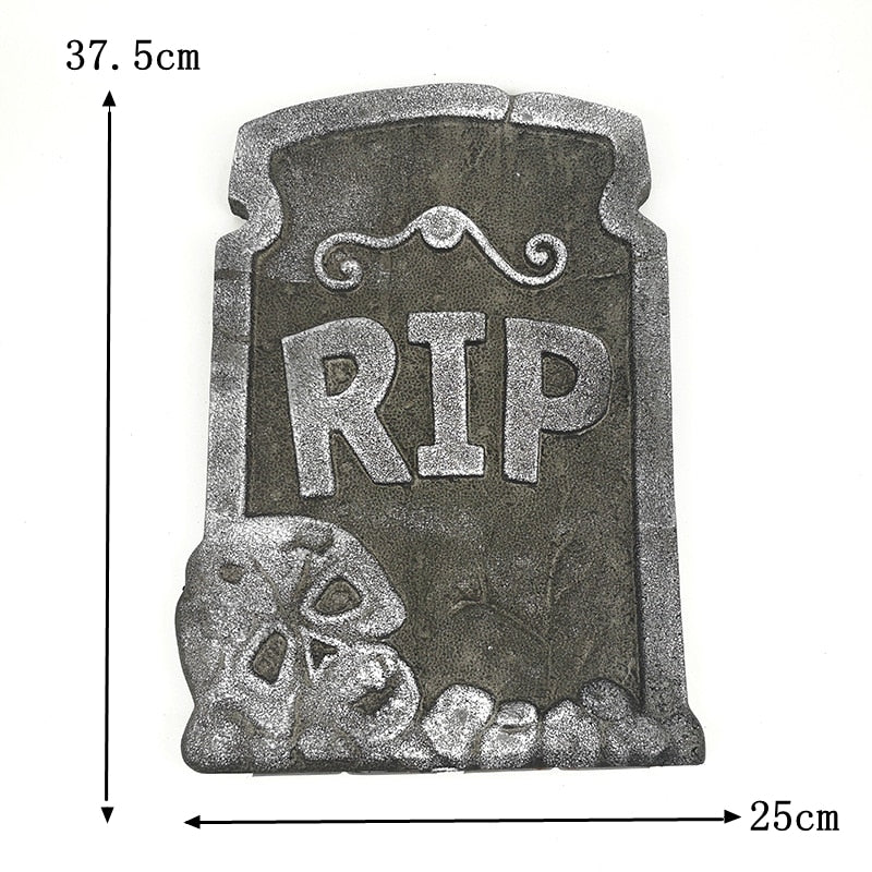 Foam Skeleton Halloween Tombstone - Image 3