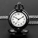 Timepiece Purple Rose Quartz Pocket Watch Necklace