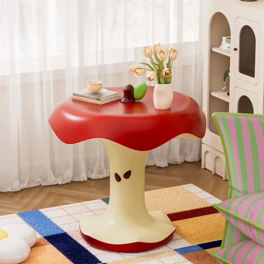 Bitten Apple Modern Side Table - Image 1