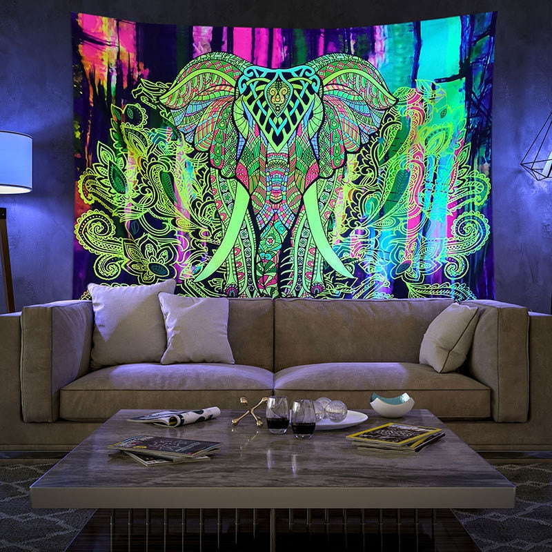 Colorful Glowing Luminous Tapestry - Image 9