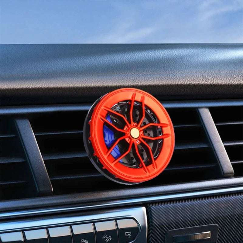 Stylish Wheel Air Vent Rotatable Aromatherapy Car Air Freshener - Image 6