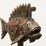 Steampunk Mechanical Blackfish Figurine