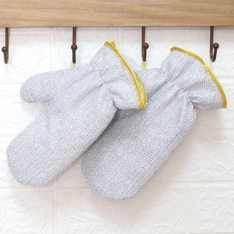 Heavy Duty Steel Wire Dishwashing Cleaning Gloves - Image 4