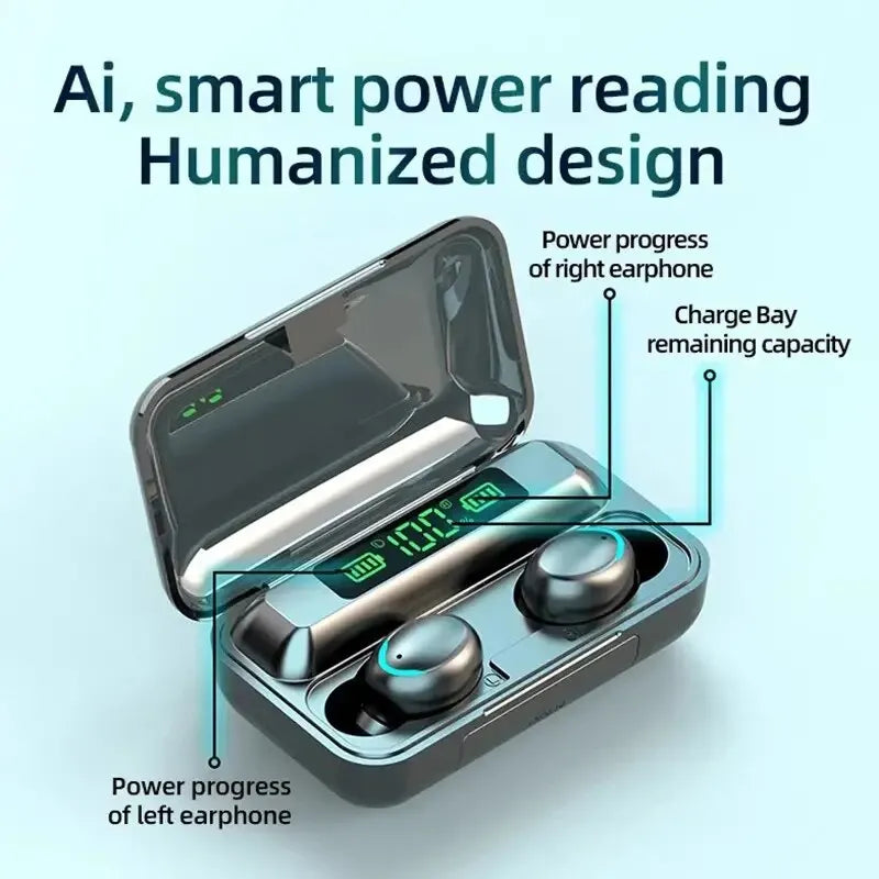 Digital Display Wireless Bluetooth Waterproof Earbuds - Image 4