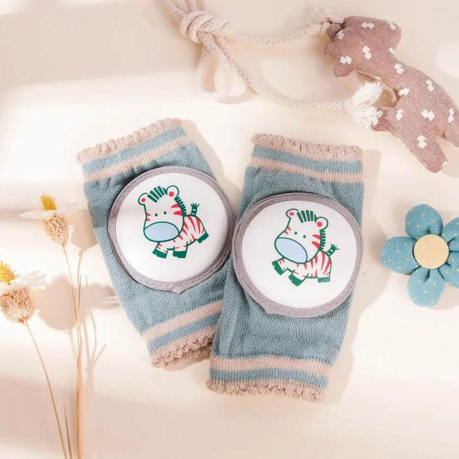 Soft Cotton Anti-Slip Early Crawlers Baby Knee Protector Pads - Image 9