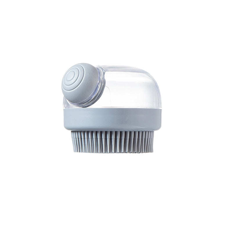 Quick Clean Shampoo Dispenser Hair Massager Brush