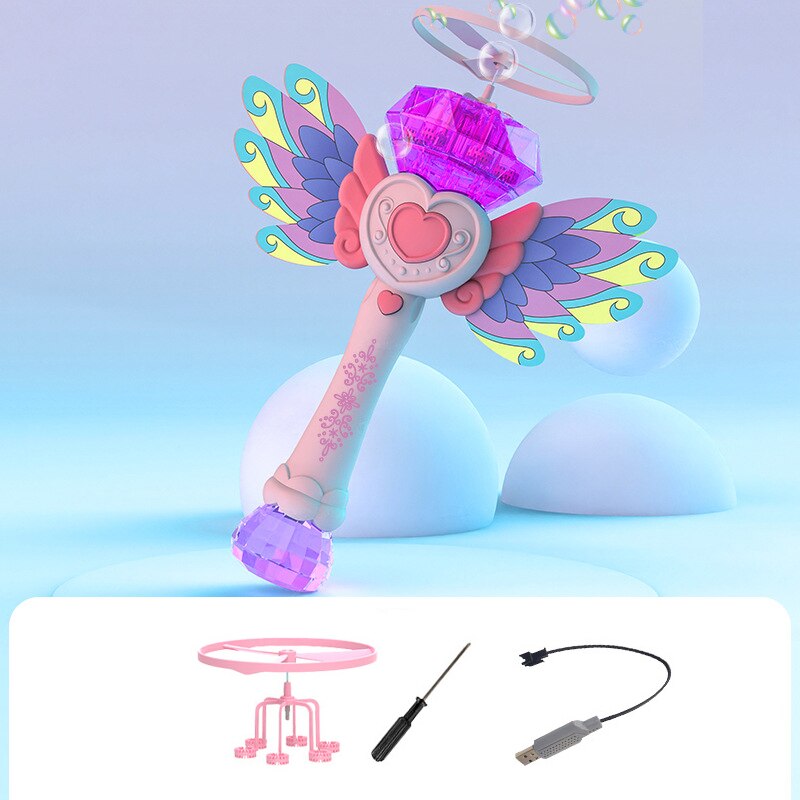 Flying Magic Heart Bubble Maker Toy - Image 6