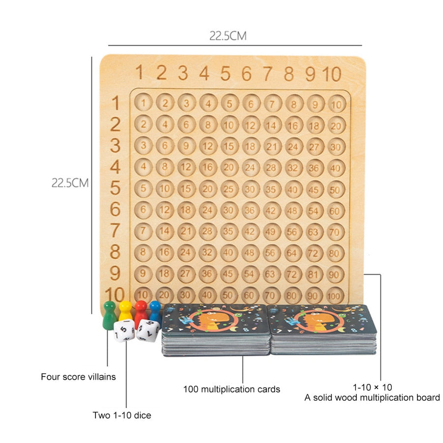 Educational Wooden Multiplication Montessori Board - Image 3