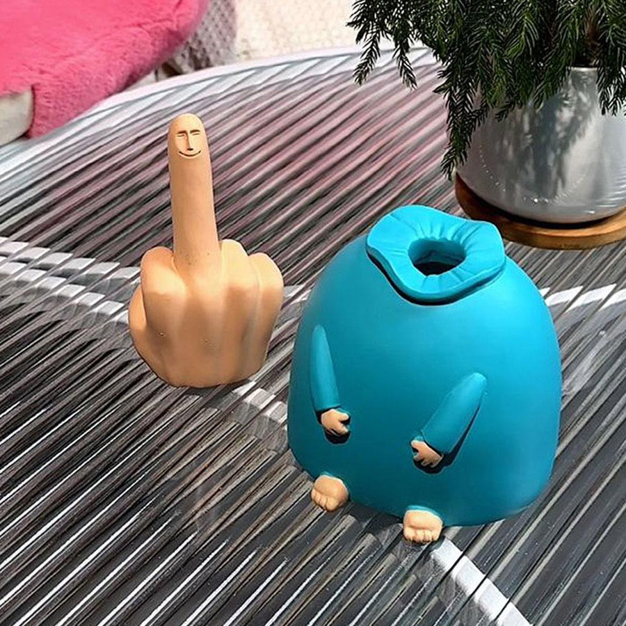 Happy Middle Finger Funny Table Decor - Image 3