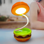 Foldable Wireless Unique Hamburger Table Lamp