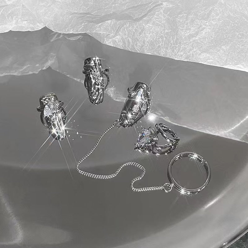 Creative Gothic Metal Nail Rings - Image 4