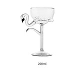 Pink Flamingo Cocktail Clear Party Glasses