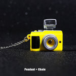 Vintage Camera Shaped Flashlight Necklace